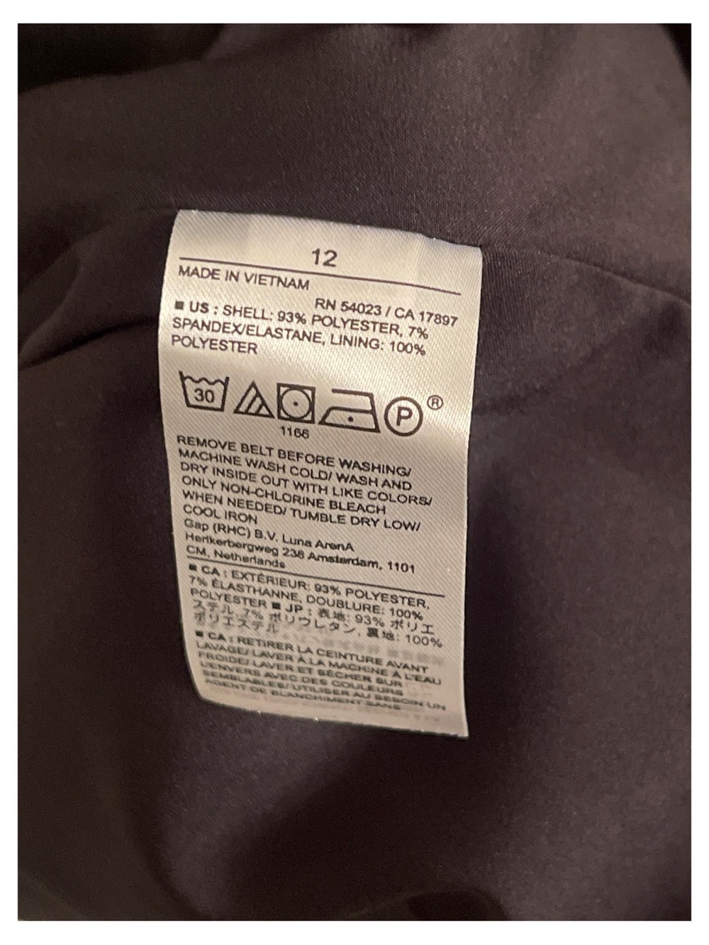 Banana Republic Black Midi Dress with Belt - Picture 6 of 6